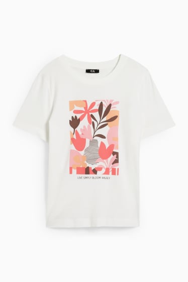 Femmes - T-shirt - blanc