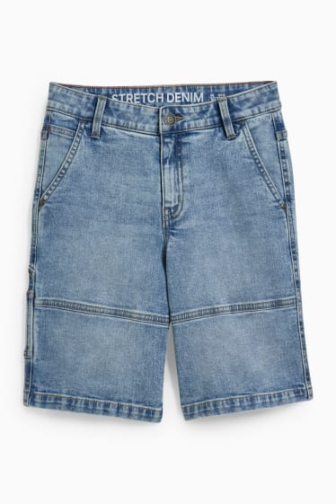 Kinder Jungen - Jeans-Shorts - helljeansblau