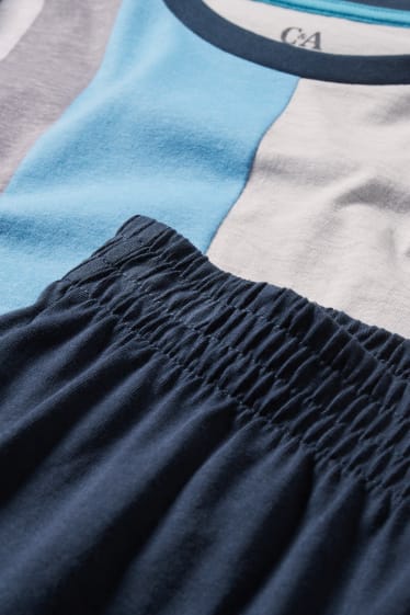 Herren - Shorty-Pyjama - dunkelblau