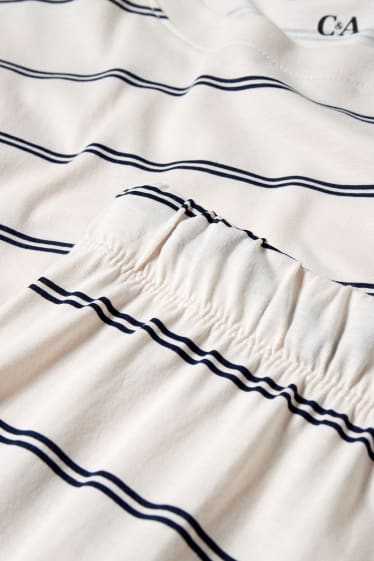 Dona - Pijama - de ratlles - beix clar