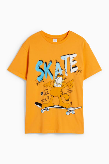 Children - Garfield - short sleeve T-shirt - orange