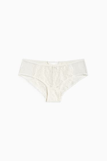 Femmes - Shorty - blanc crème