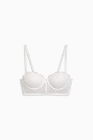 Femmes - Soutien-gorge avec armatures - BALCONETTE - ampliforme - blanc crème