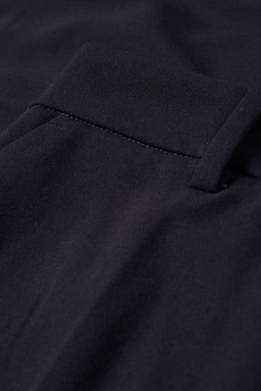 Dona - Pantalons de tela - mid waist - regular fit - blau fosc