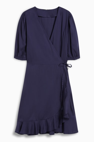 Women - Wrap dress - dark blue