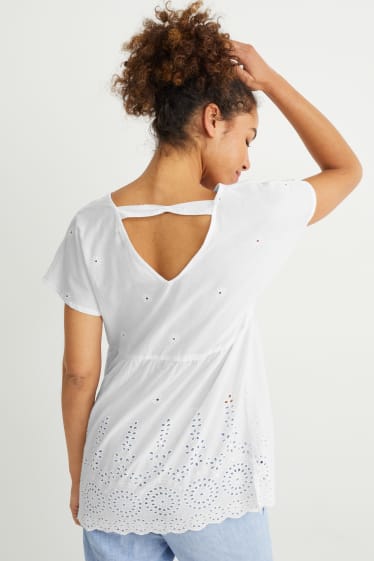 Damen - Still-Bluse - weiß