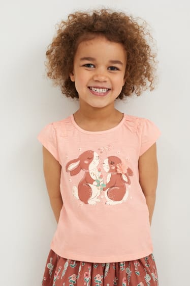 Kinder - Kurzarmshirt - rosa