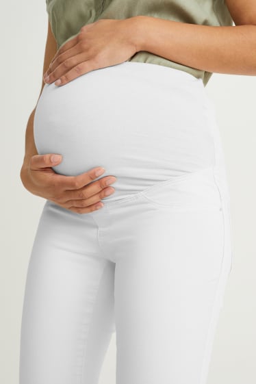Kobiety - Dżinsy ciążowe - jegging jeans - kremowobiały