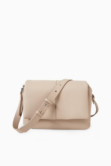 Femmes - Sac à bandoulière - synthétique - beige clair