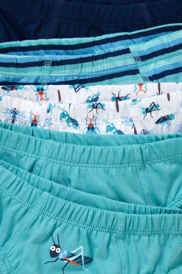 Enfants garçons - Lot de 10 - slips - turquoise clair