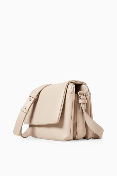 Femmes - Sac à bandoulière - synthétique - beige clair