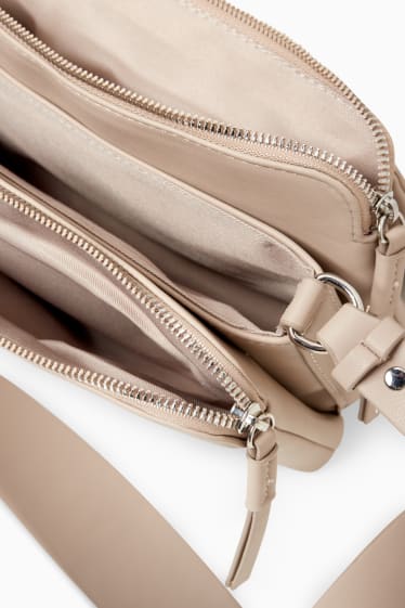 Femmes - Sac à bandoulière - synthétique - beige clair