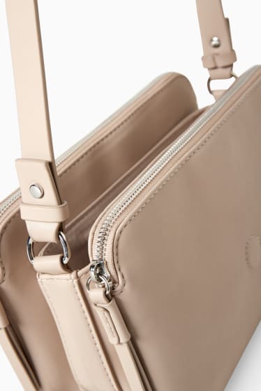 Femmes - Sac à bandoulière - synthétique - beige clair