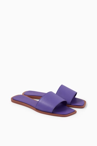 Femmes - Sandalettes - synthétique - violet