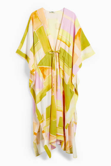 Damen - Kimono - gemustert - grün