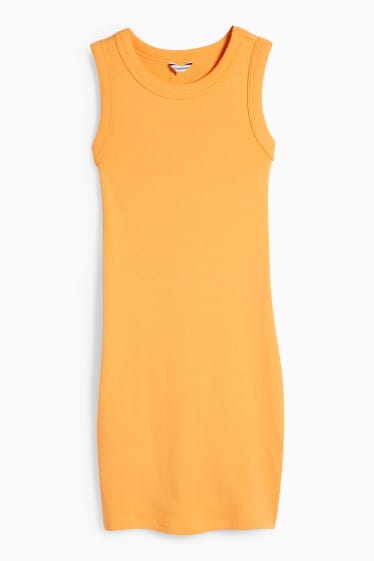 Kobiety - CLOCKHOUSE - sukienka podkreślająca figurę - pomarańczowy