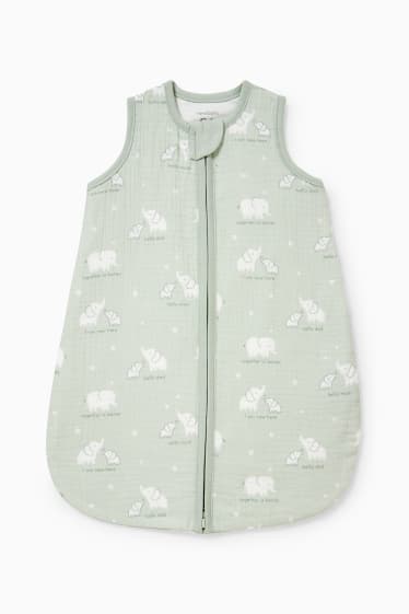 Unisex - Sac de dormir per a nadó - 0-6 mesos - estampat - verd menta