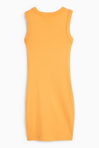 Dames - CLOCKHOUSE - nauwsluitende jurk - oranje