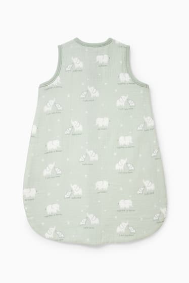 Unisex - Sac de dormir per a nadó - 0-6 mesos - estampat - verd menta