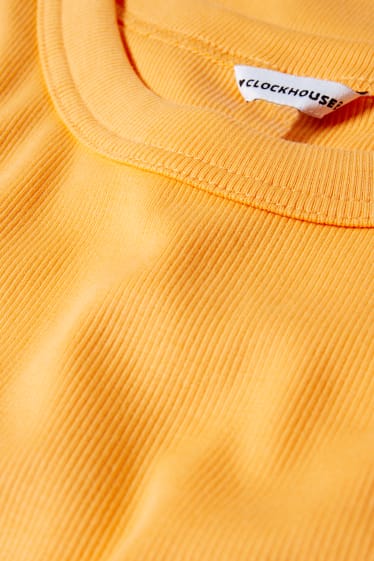 Dames - CLOCKHOUSE - nauwsluitende jurk - oranje