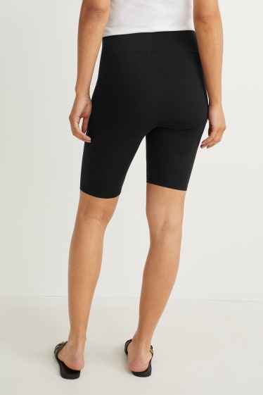 Damen - Umstands-Radlerhose - schwarz