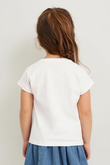 Children Girls - Lilo & Stitch - short sleeve T-shirt - white