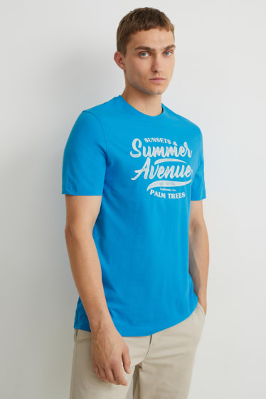 Hombre - Camiseta - azul