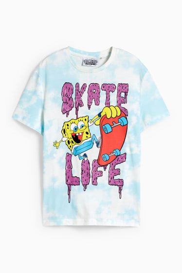 Enfants garçons - Bob l’éponge - T-shirt - bleu clair