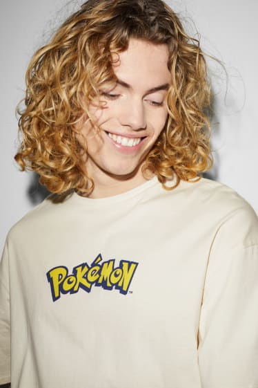 Heren - T-shirt - Pokémon - beige