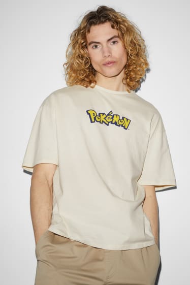 Heren - T-shirt - Pokémon - beige