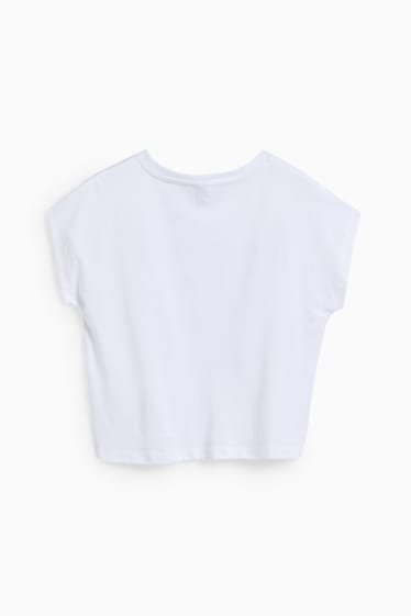 Kinder Mädchen - Kurzarmshirt - weiß