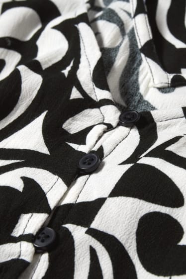 Damen - Still-Kleid - schwarz / weiß