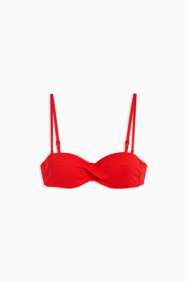 Damen - Bikini-Top mit Bügel - wattiert - LYCRA® XTRA LIFE™ - rot