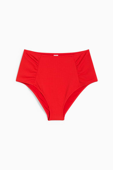 Damen - Bikini-Hose - High Waist - LYCRA® XTRA LIFE™ - rot