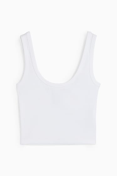 Dona - CLOCKHOUSE - top crop - blanc