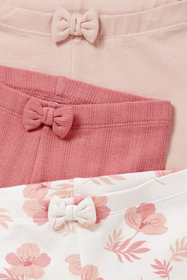 Baby Mädchen - Multipack 3er - Baby-Leggings - rosa