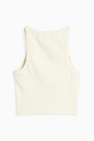 Damen - CLOCKHOUSE - Crop Top - cremeweiss