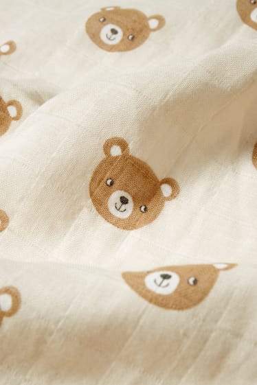 Unisex - Telo da bagno in mussola per neonati - beige chiaro
