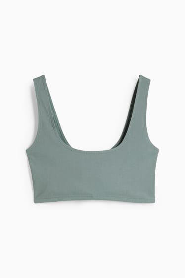 Damen - Crop Top - grün