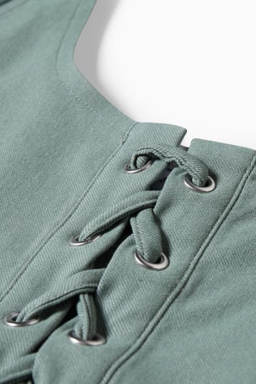 Damen - Crop Top - grün