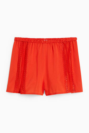 Damen - Boxershorts - dunkelorange