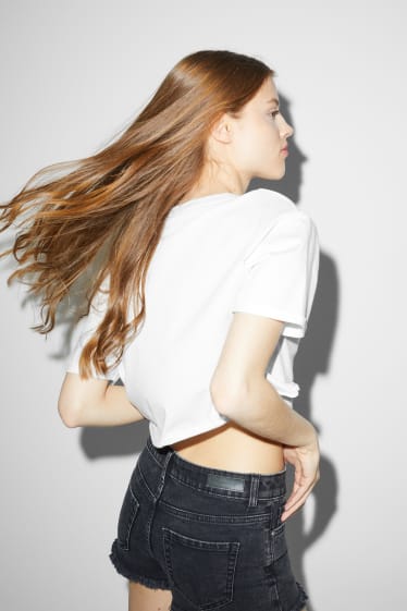 Femmes - CLOCKHOUSE - T-shirt court - blanc