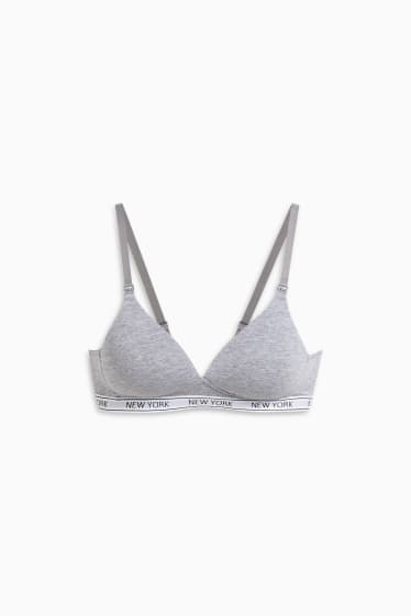 Femmes - Soutien-gorge d’allaitement - ampliforme - gris chiné