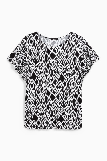 Femmes - T-shirt - noir / blanc