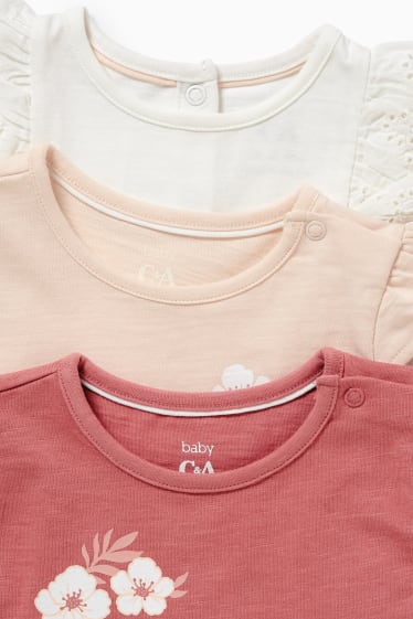 Bébés filles - Lot de 3 - T-shirts bébé - rose