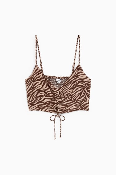 Women - CLOCKHOUSE - cropped top - brown