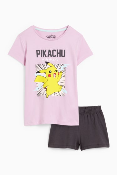 Enfants filles - Pokémon - pyjashort - 2 pièces - violet clair