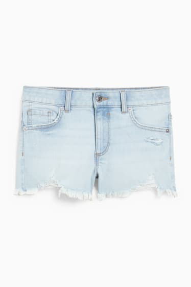 Dona - CLOCKHOUSE - texans curts - low waist - texà blau clar