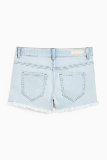 Teens & Twens - CLOCKHOUSE - Jeans-Shorts - Low Waist - helljeansblau