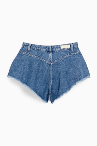 Joves - CLOCKHOUSE - texans curts - high waist - texà blau